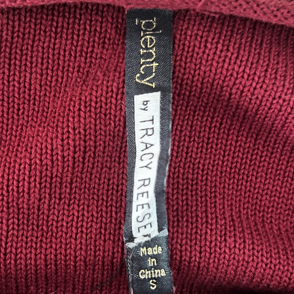 Anthropologie Tracy Reese Rich Burgundy Knit Sweater - Picture 6 of 6